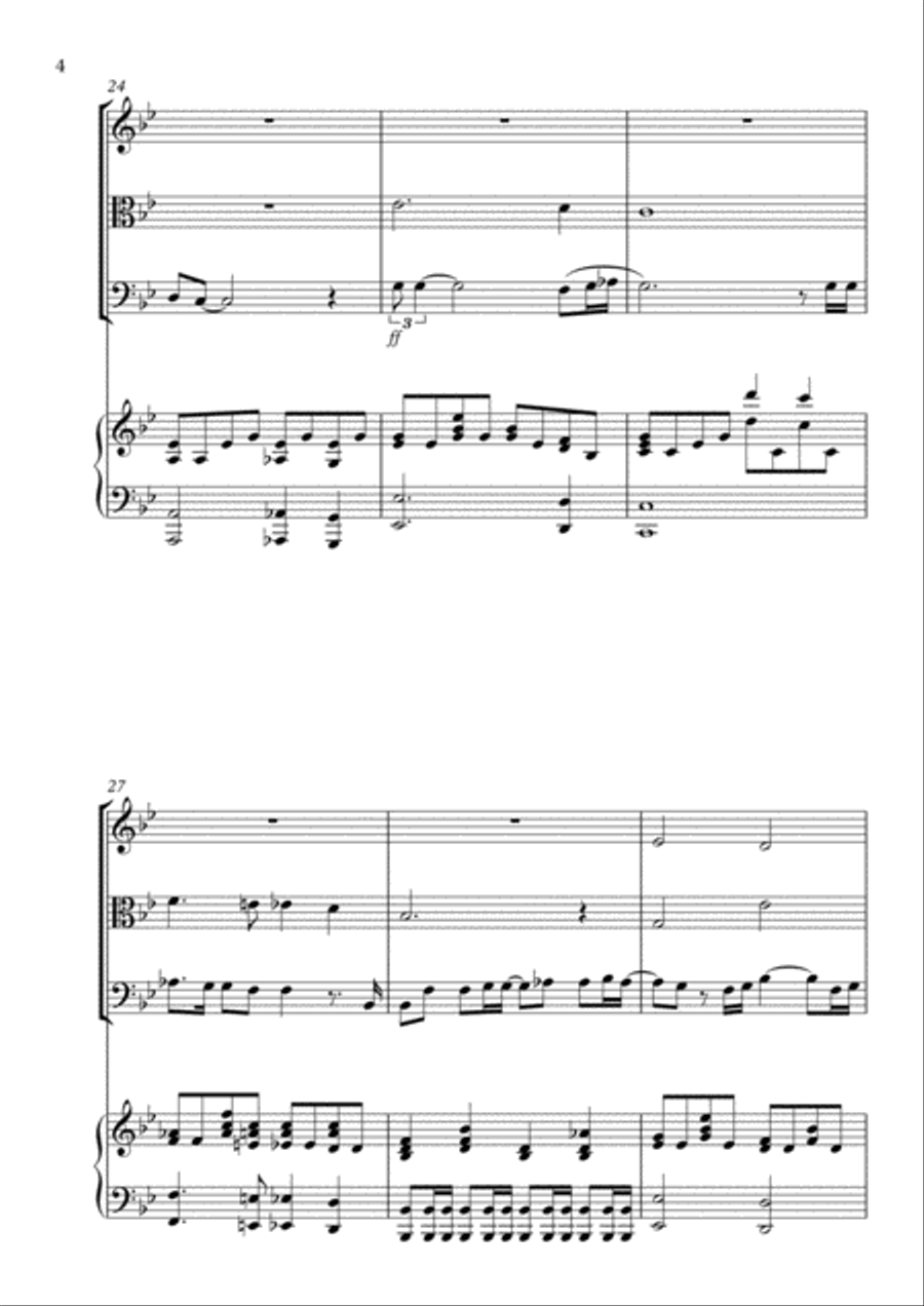 Bohemian Rhapsody Bohemian Rhapsody Piano Quartet scores gallery preview page 4