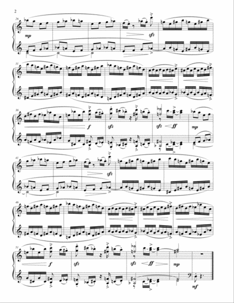 Four Concert Dances for Solo Piano (1968-69) Piano Solo scores gallery preview page 3