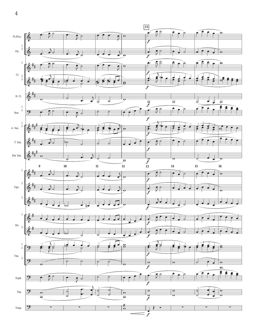 Goin' Home For Band (also called Going Home) Concert Band scores gallery preview page 2
