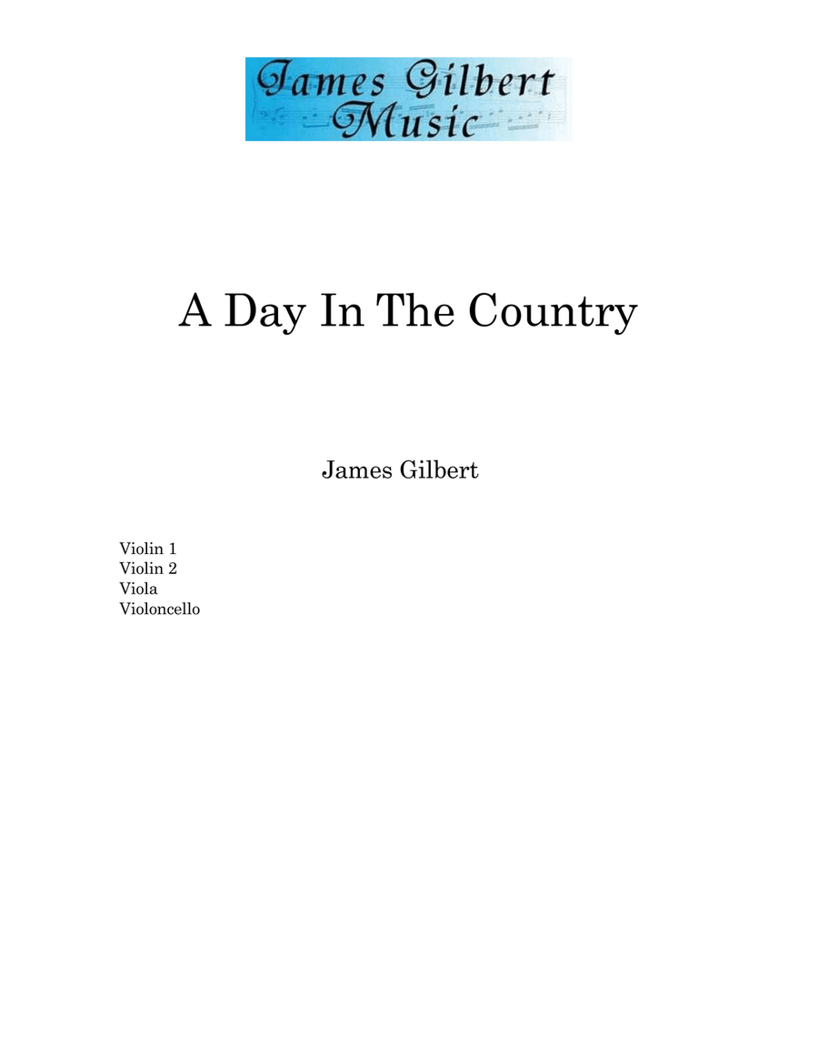 A Day In The Country A Day In The Country String Quartet scores gallery preview page 1