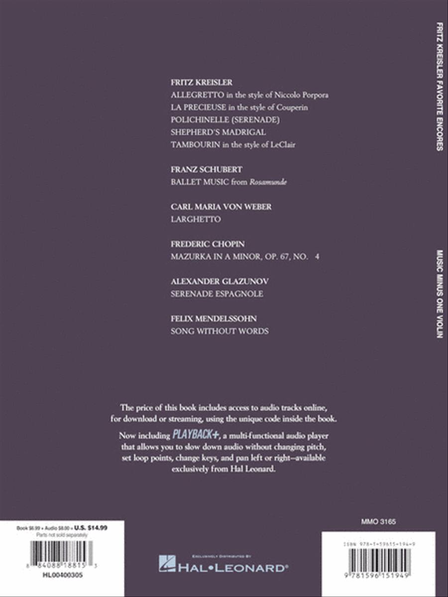 Fritz Kreisler – Favorite Encores Violin Solo scores gallery preview page 5