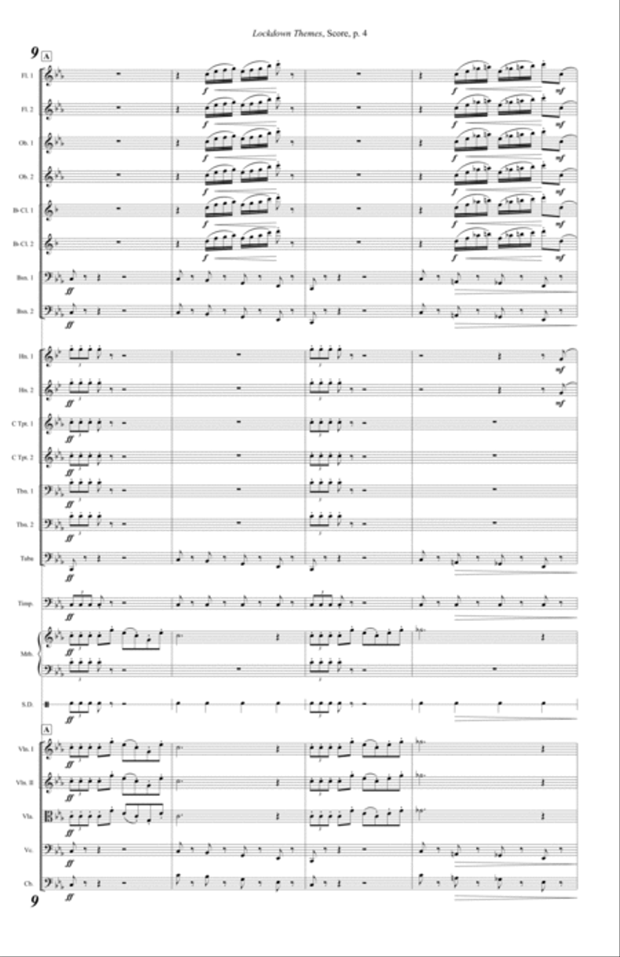 Lockdown Themes Full Orchestra scores gallery preview page 4