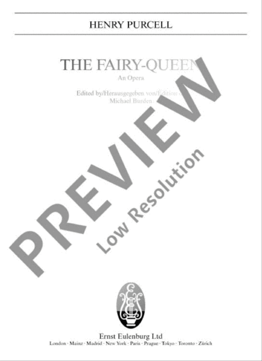 The Fairy-Queen Oboe scores gallery preview page 2