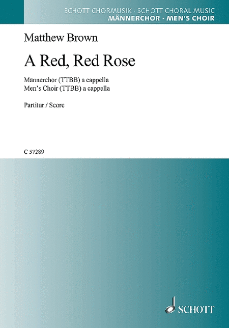A Red, Red Rose Ttbb A Cappella - English