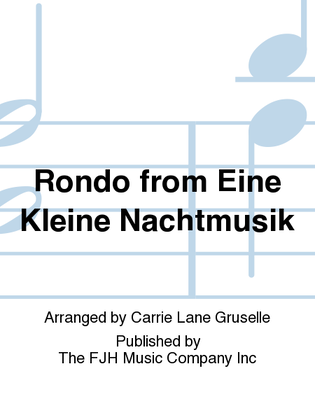 Book cover for Rondo from Eine Kleine Nachtmusik