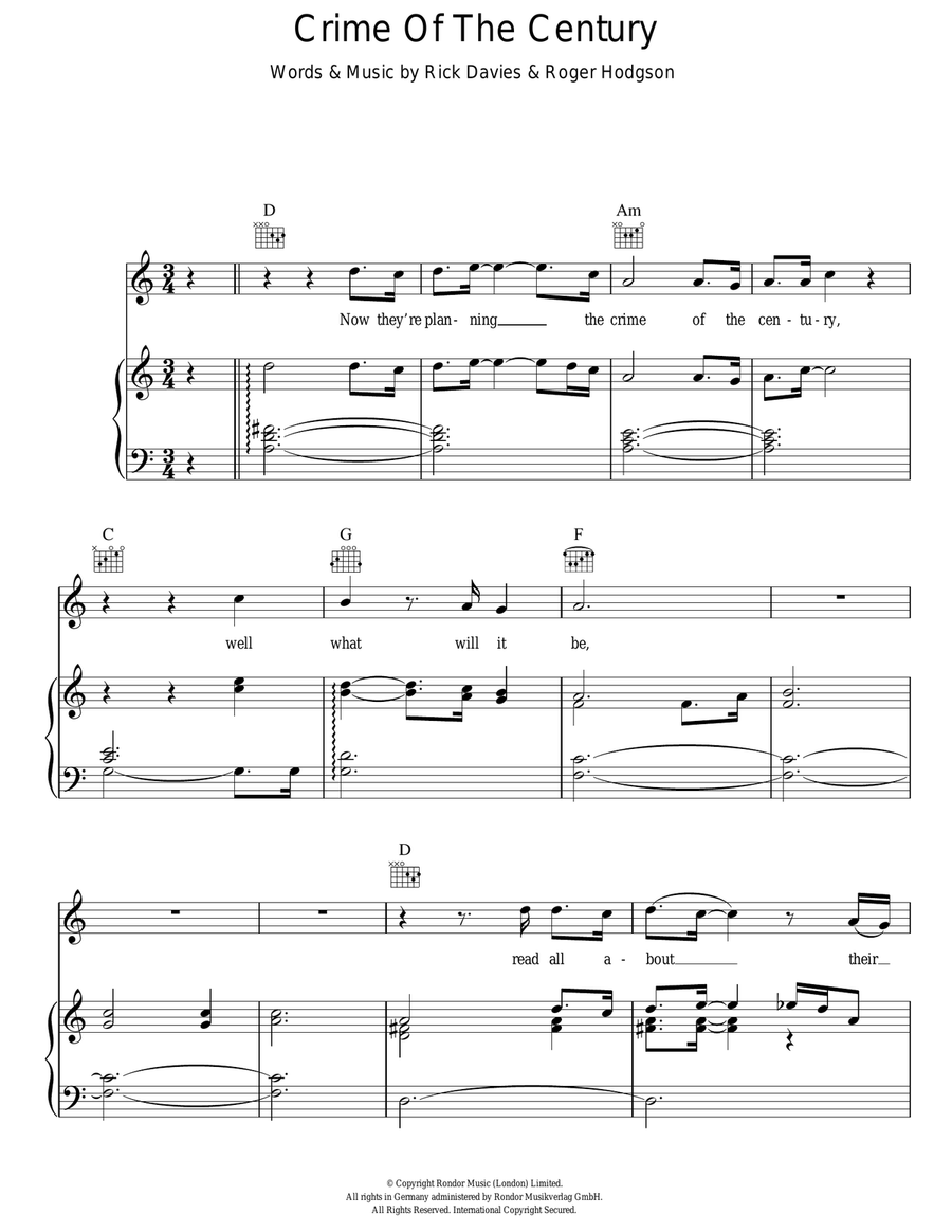 Crime Of The Century Crime Of The Century Acoustic Guitar scores gallery preview page 1