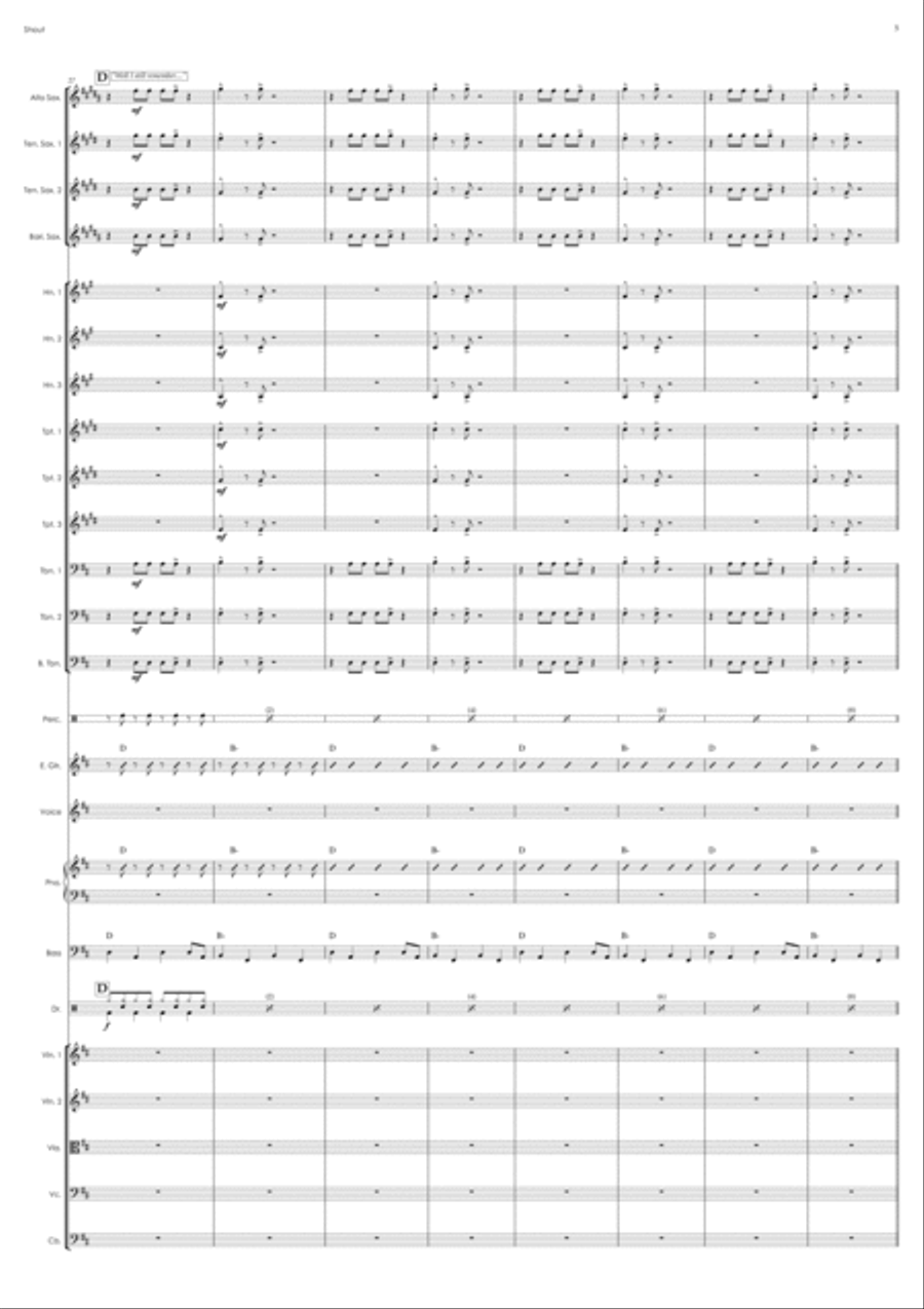 Shout Shout Jazz Ensemble scores gallery preview page 5