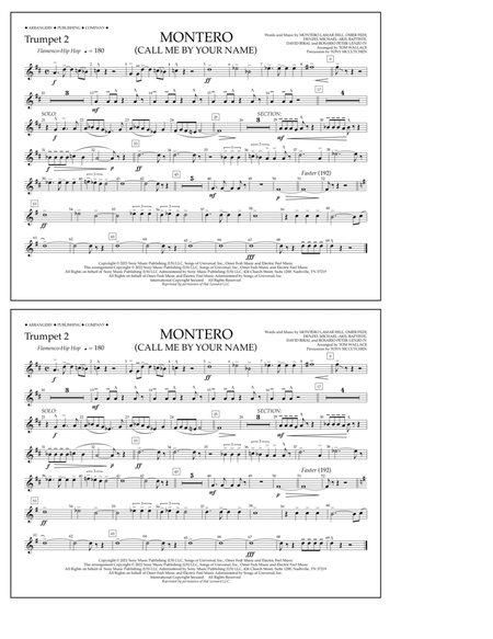 Montero (Call Me By Your Name) (arr. Tom Wallace) - Trumpet 2