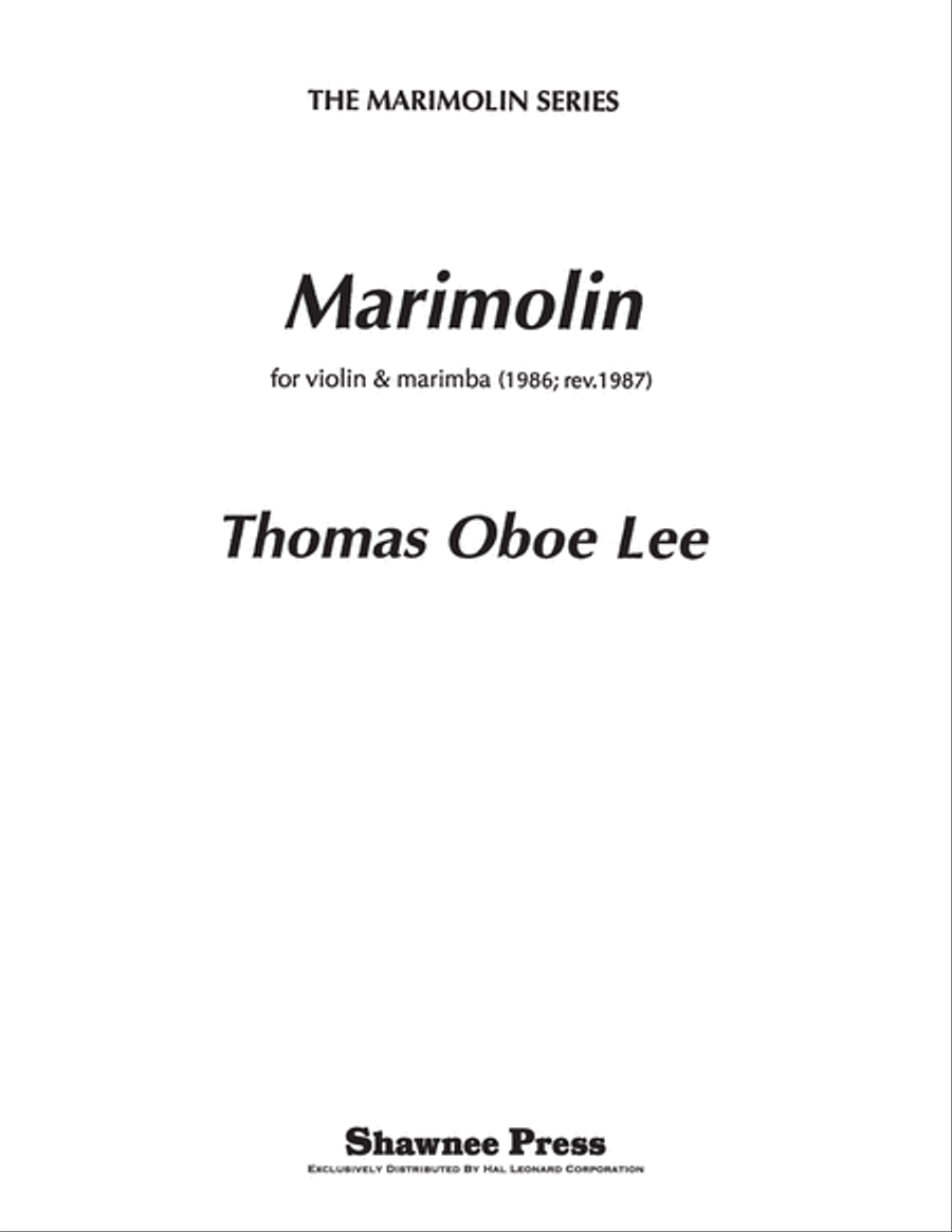 Marimolin Violin scores gallery preview page 1