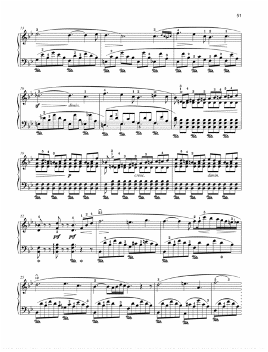 Nocturne B-flat major Piano Solo scores gallery preview page 2