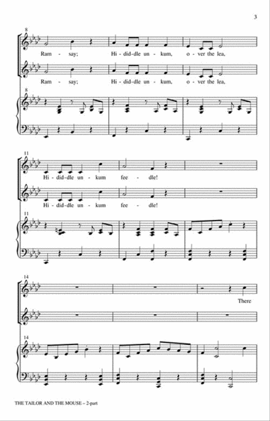 The Tailor and the Mouse 2-Part scores gallery preview page 3