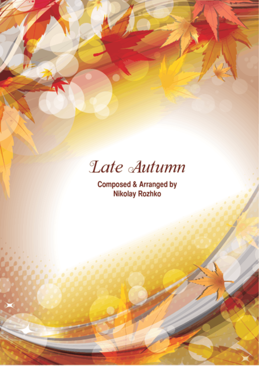 Late Autumn Set of Parts scores gallery preview page 1