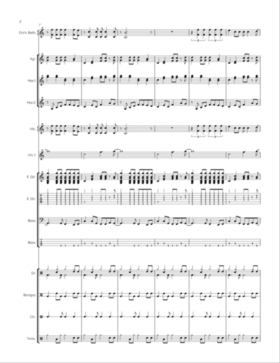 La Bamba Percussion Ensemble scores gallery preview page 4