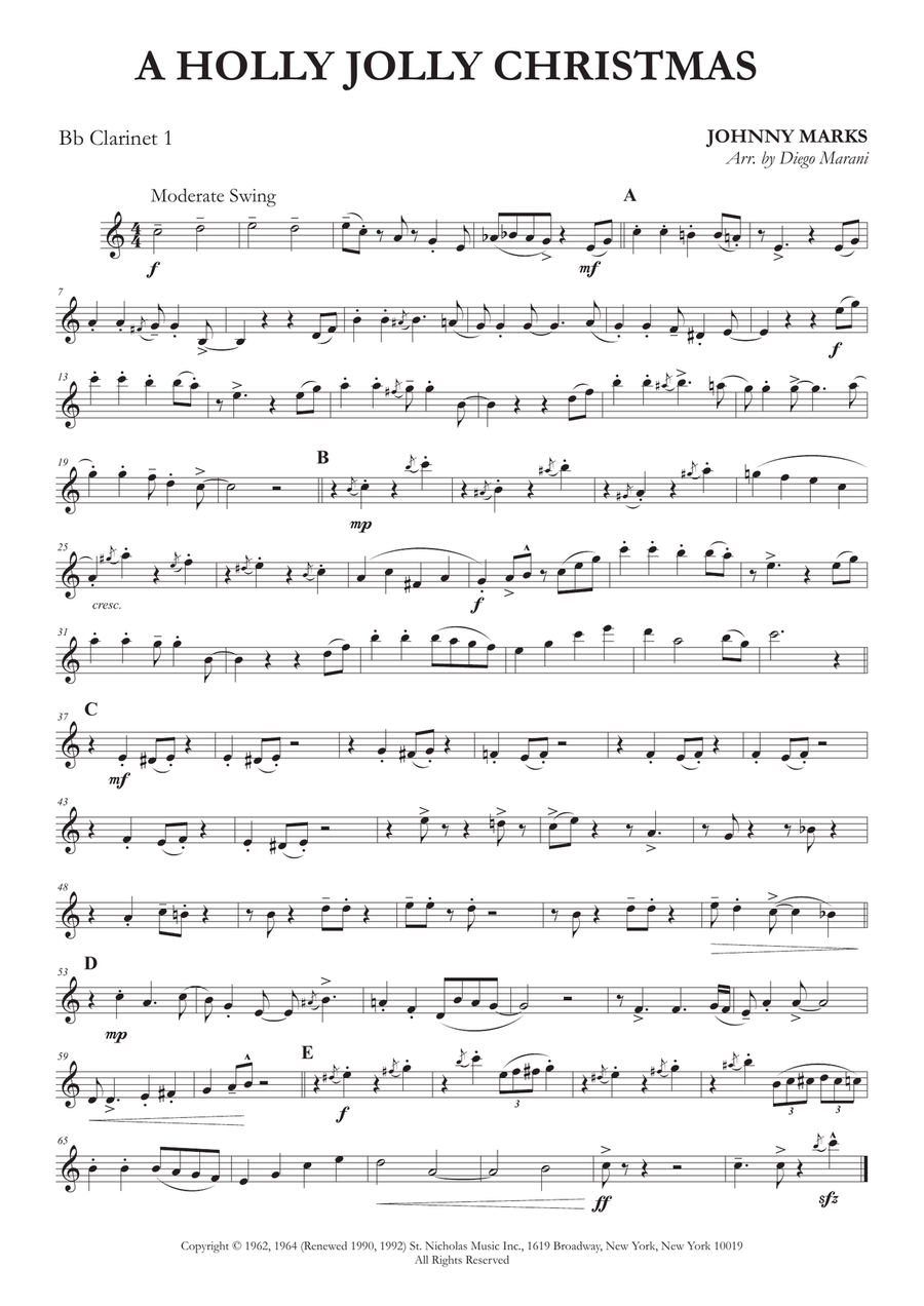 A Holly Jolly Christmas A Holly Jolly Christmas Woodwind Quartet scores gallery preview page 1