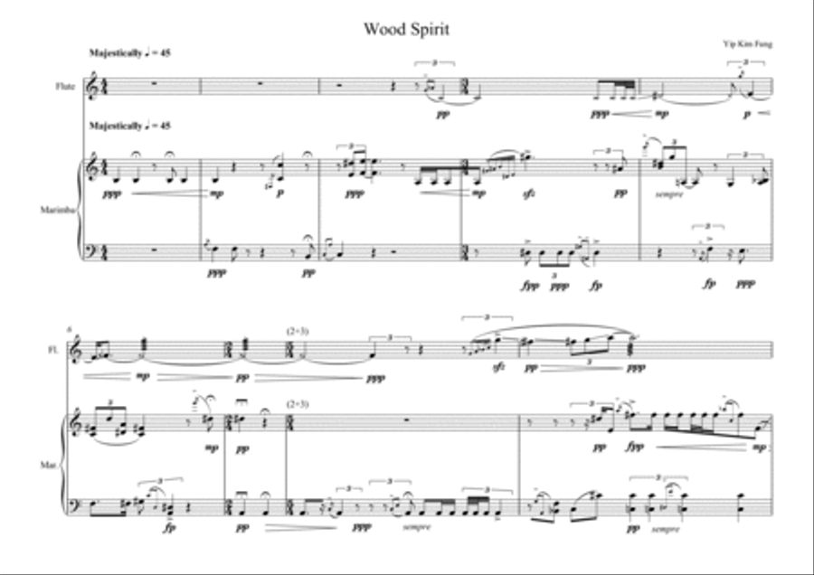 Wood Spirit Flute scores gallery preview page 3