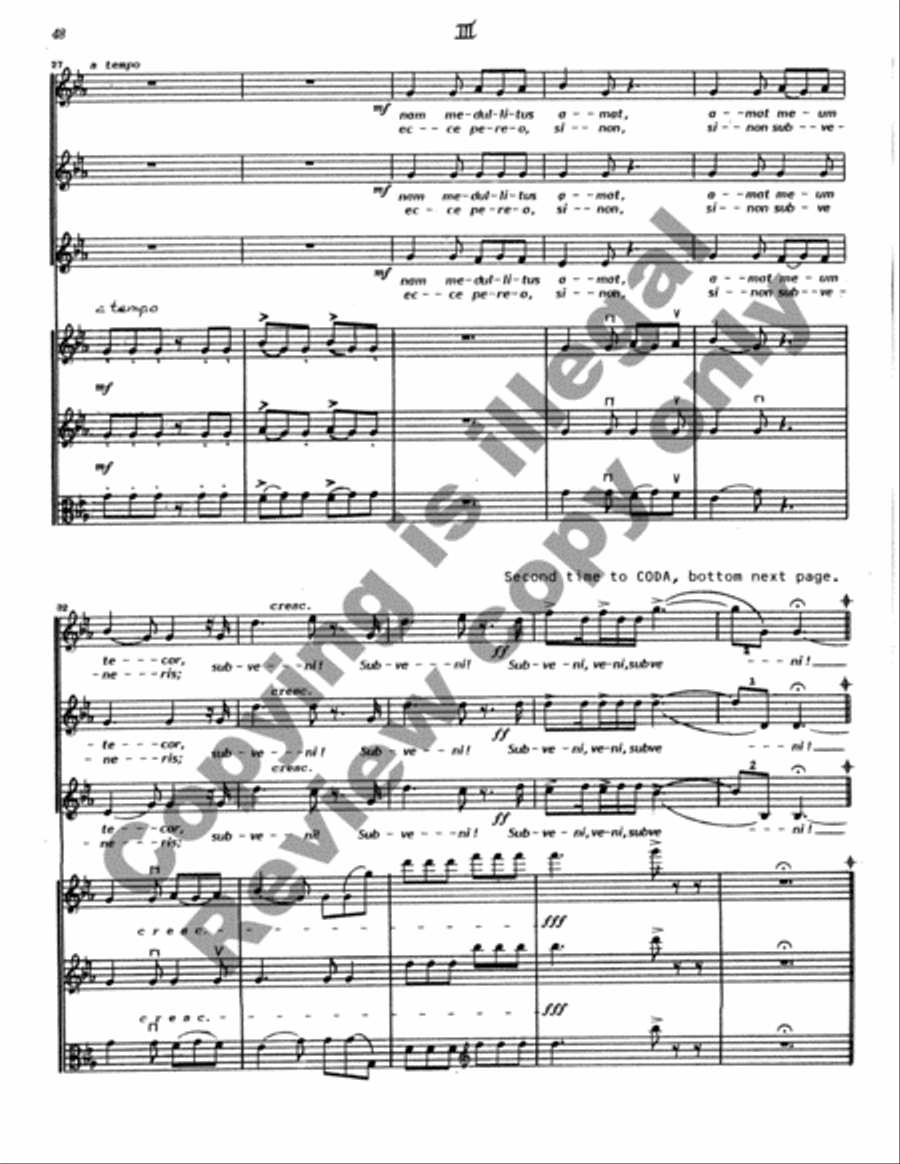 Cantata Rustica (Full/Choral Score) Choir scores gallery preview page 125