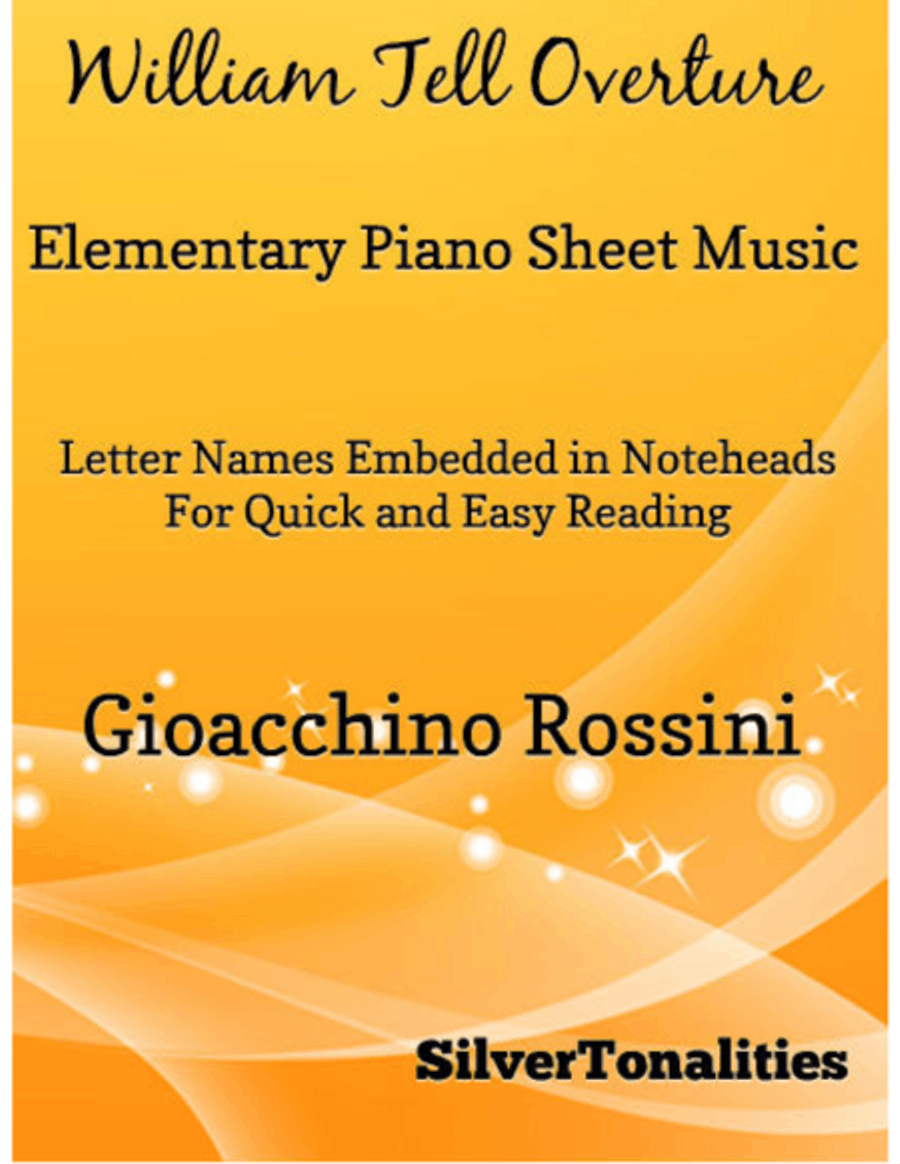 William Tell Overture Elementary Piano Sheet Music Easy Piano scores gallery preview page 1