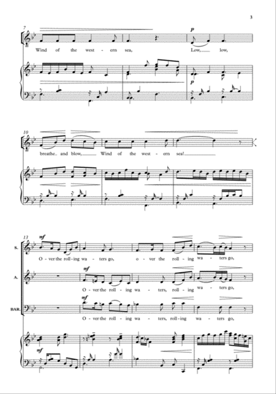 Sweet and low Sweet and low Choir scores gallery preview page 3