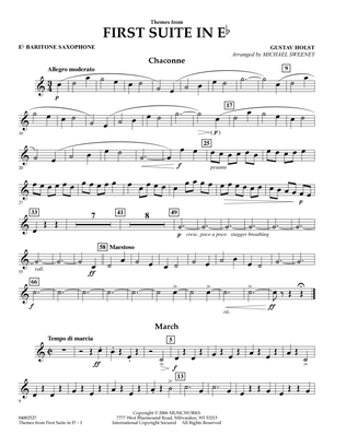 First Suite In E Flat, Themes From - Eb Baritone Saxophone