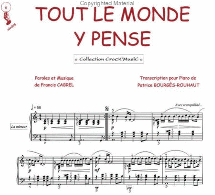 Tout le monde y pense (Collection CrocK'MusiC) Piano Solo scores gallery preview page 2