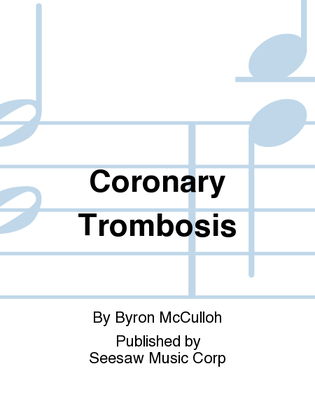 Book cover for Coronary Trombosis
