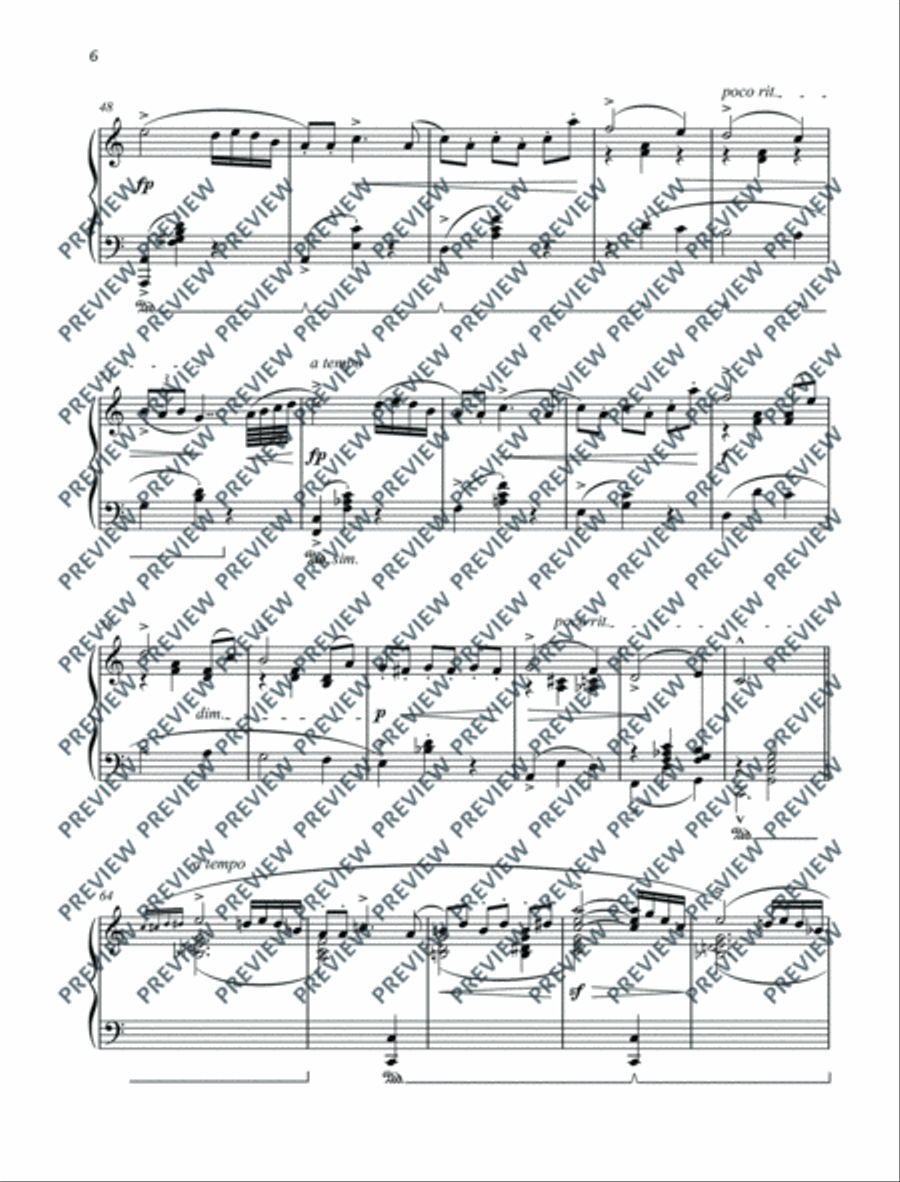 Three Fours Piano Solo scores gallery preview page 7