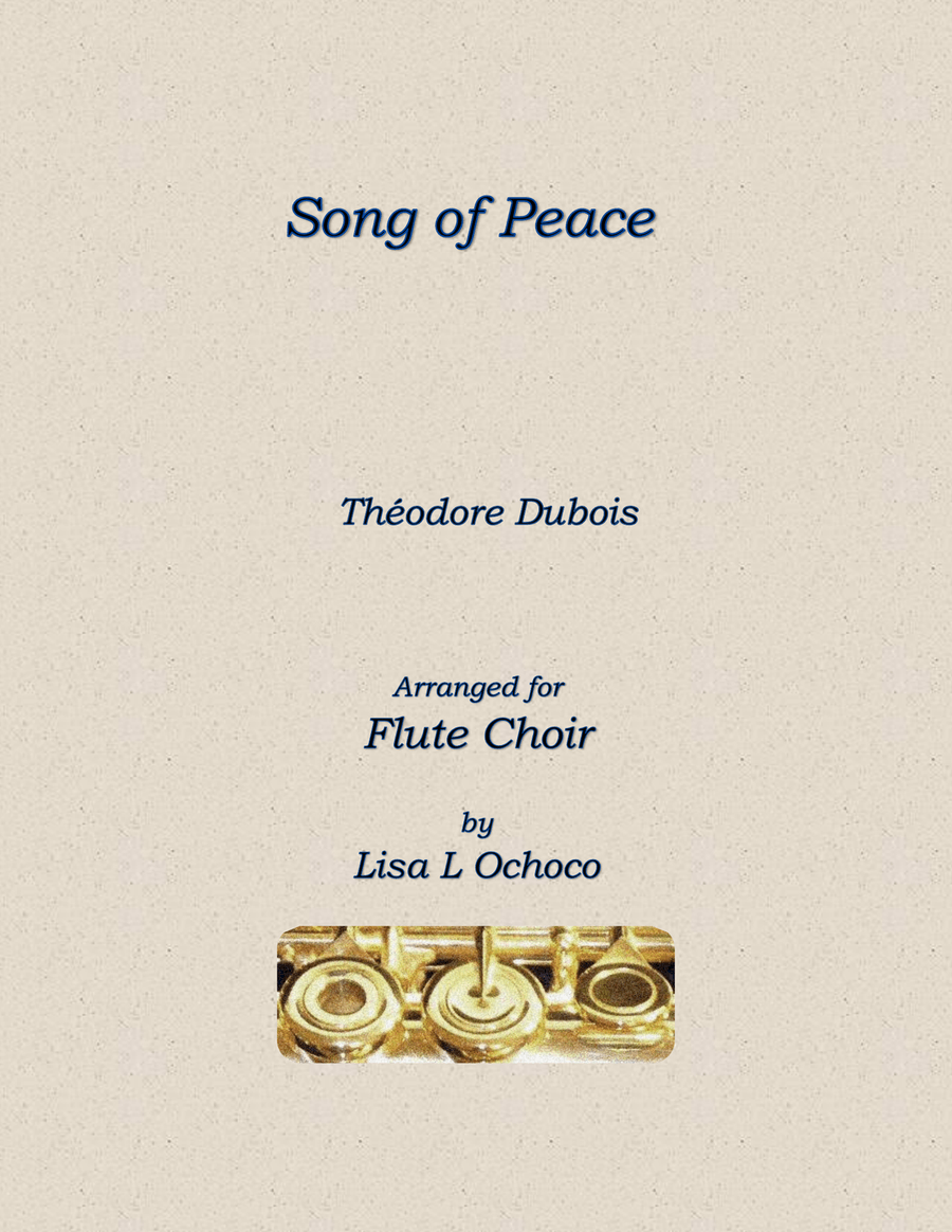 Song of Peace for Flute Choir Flute Choir scores gallery preview page 1