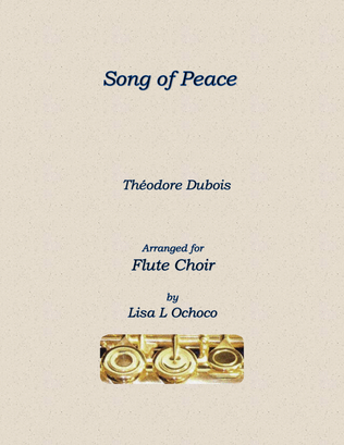 Book cover for Song of Peace for Flute Choir