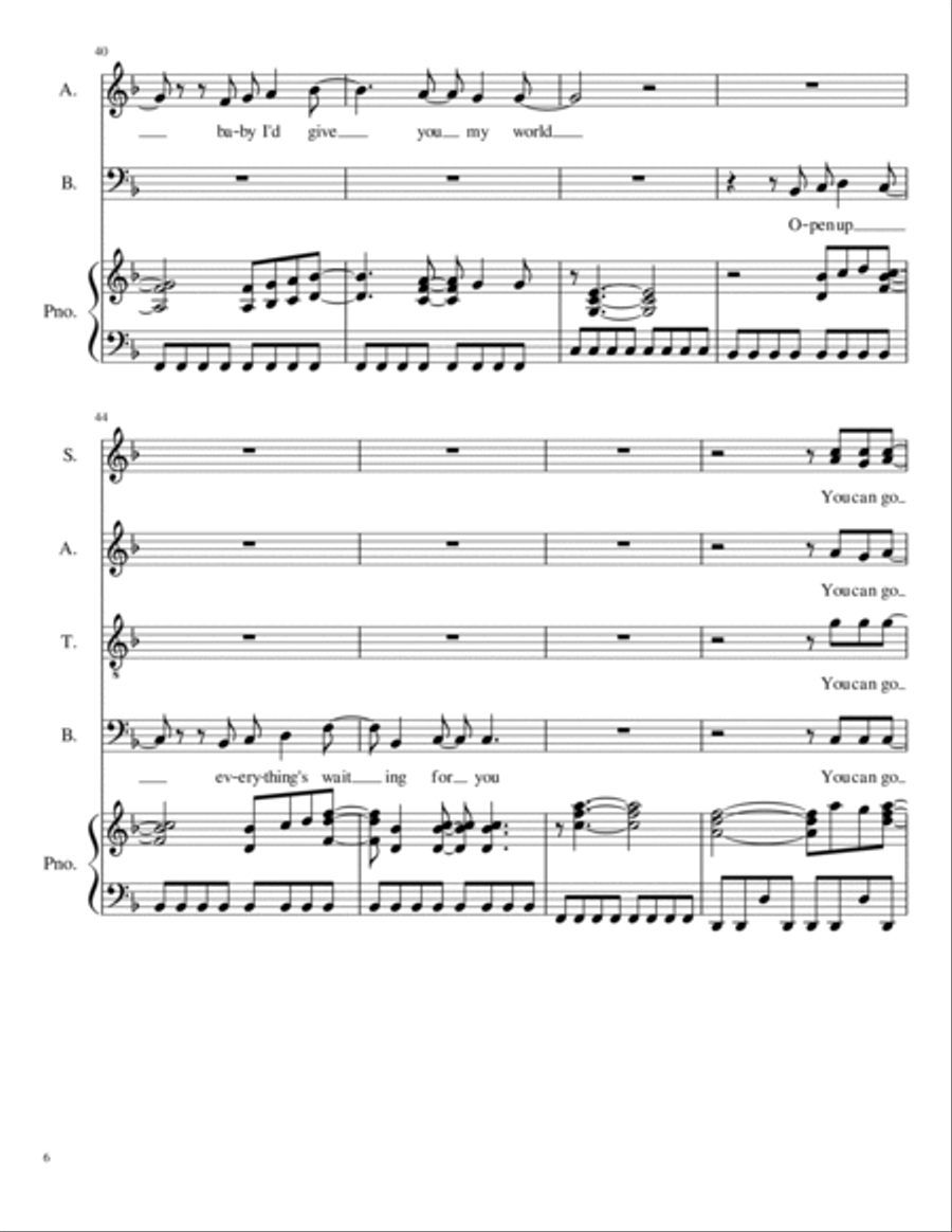 Go Your Own Way 4-Part scores gallery preview page 6