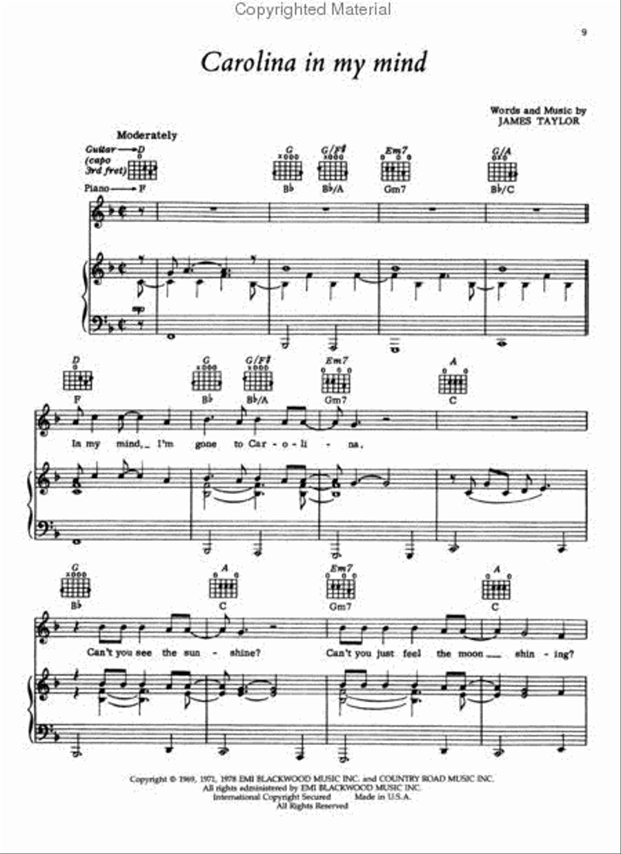Greatest Hits Piano, Vocal, Guitar scores gallery preview page 3
