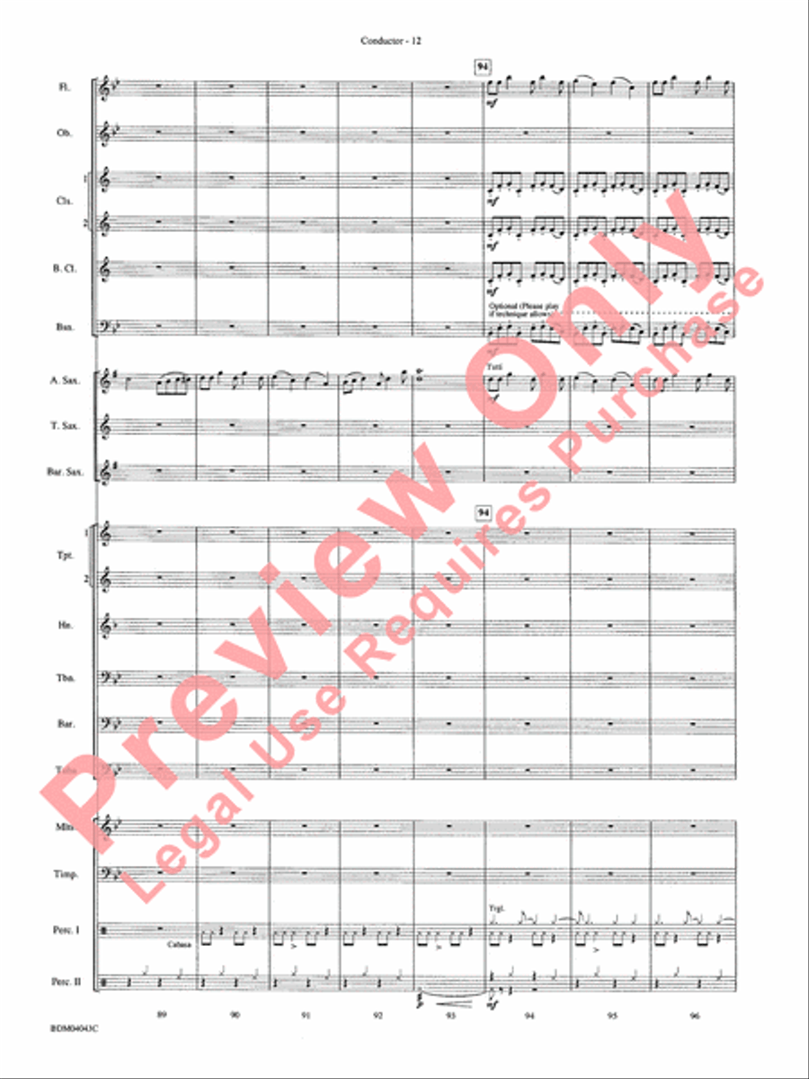 Kronos Kronos Concert Band scores gallery preview page 15