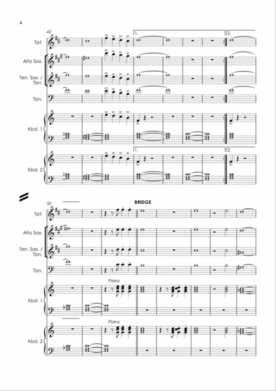 Somewhere In My Heart Tenor Saxophone scores gallery preview page 6