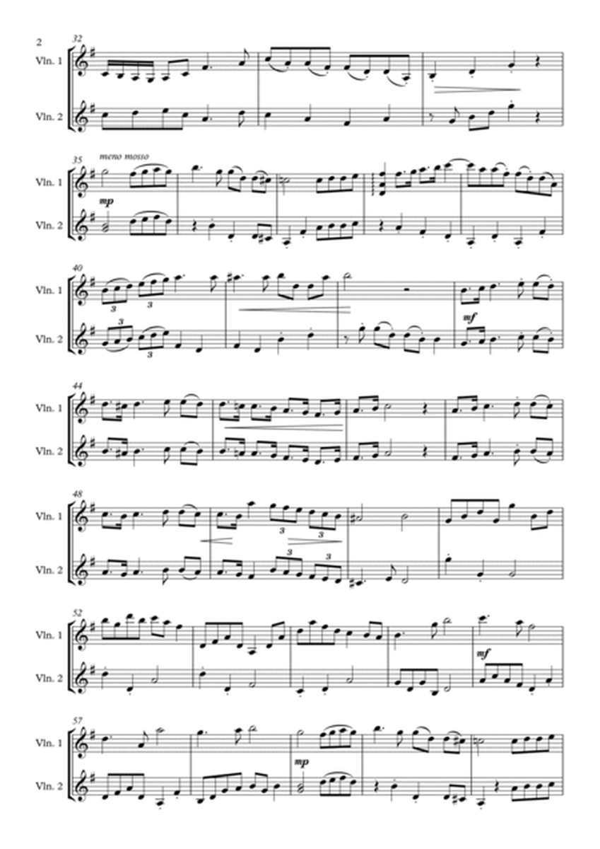 Scherzo in G Major for 2 Violins - Student/Teacher Duet image number null
