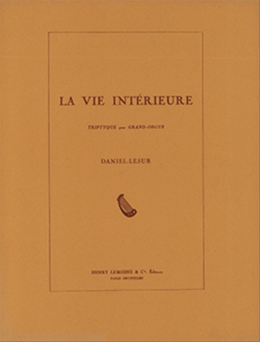 Vie Interieure Organ scores gallery preview page 1
