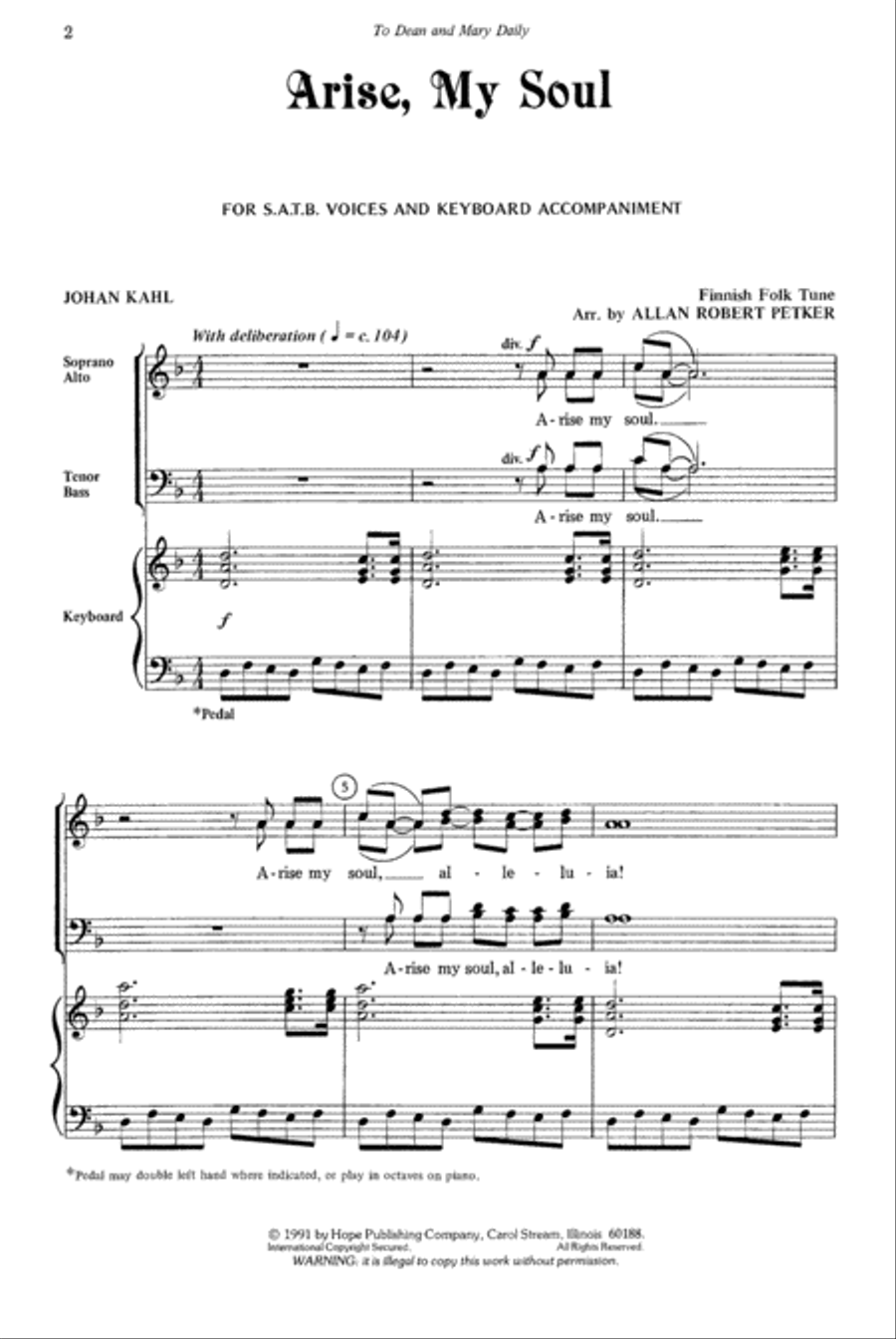 Arise, My Soul 4-Part scores gallery preview page 2
