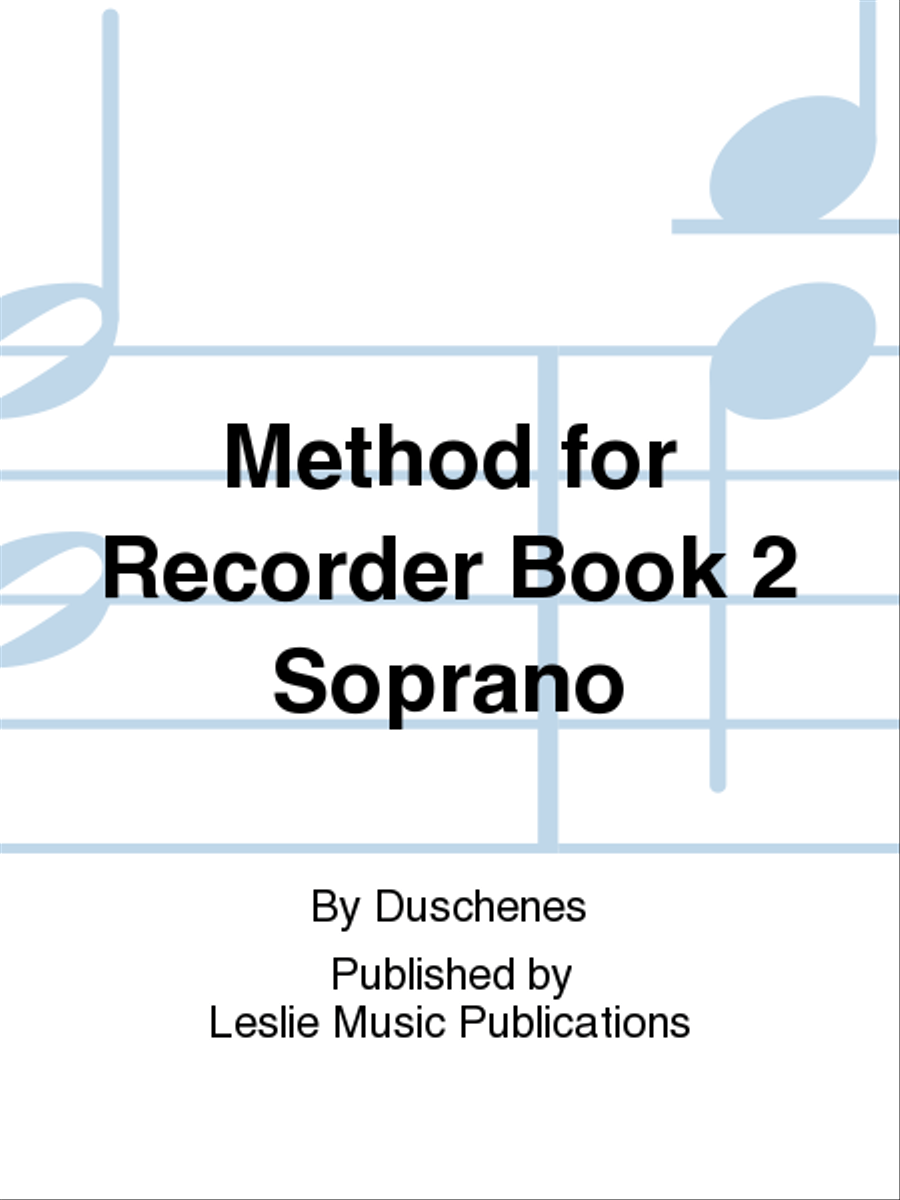 Method for the Recorder Book 2 Soprano Recorder scores gallery preview page 1