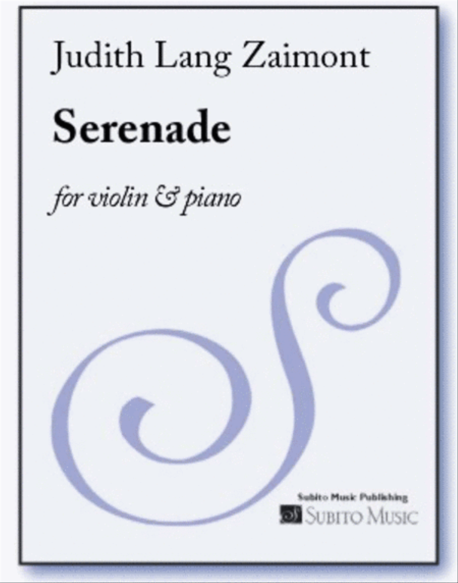 Serenade Violin Solo scores gallery preview page 1