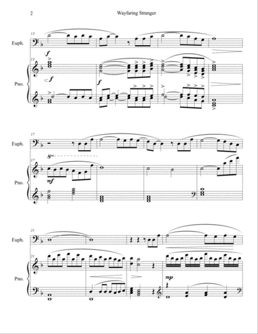 Wayfaring Stranger Small Ensemble scores gallery preview page 2