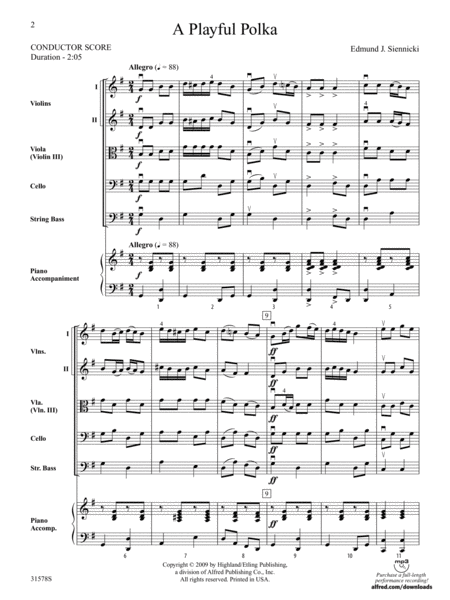 A Playful Polka: Score