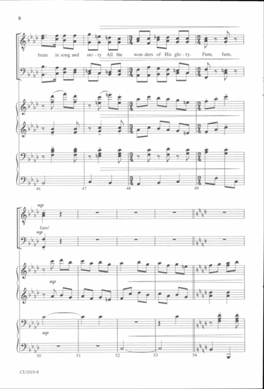 Fum, Fum, Fum - TTBB TTBB scores gallery preview page 7