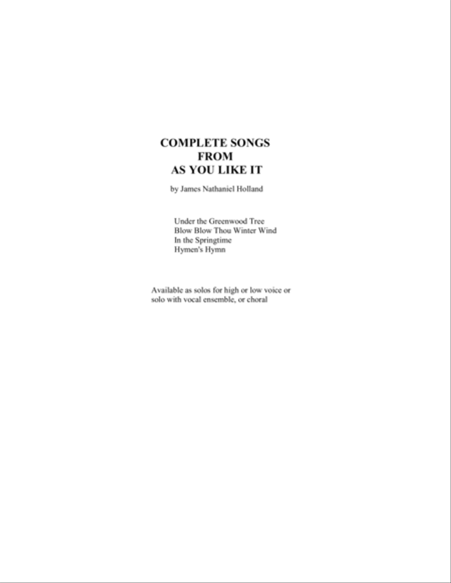 Blow Blow Thou Winter Wind Jazz Version arranged for SA Chorus SA scores gallery preview page 4
