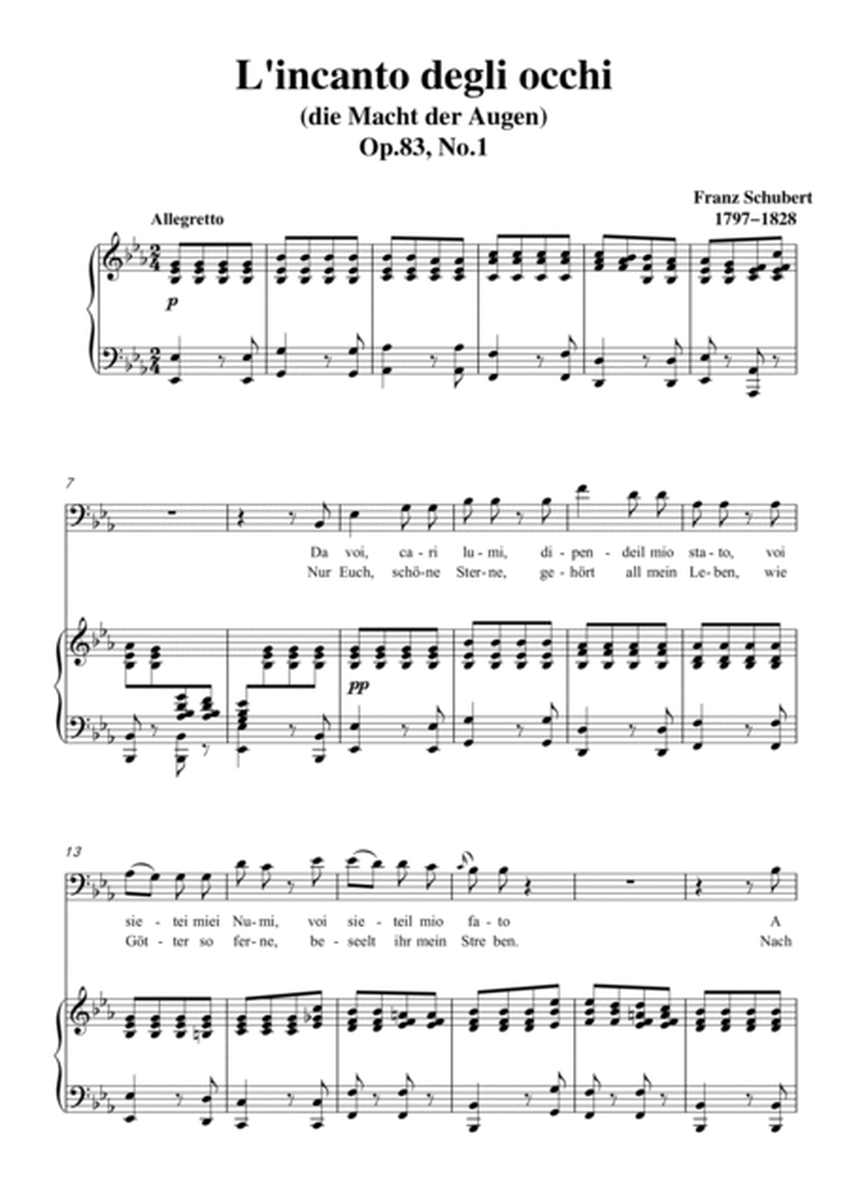 Schubert-L'incanto degli occhi in bE Op.83,No.1,for Vocal and Piano