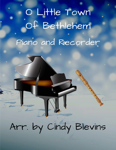 O Little Town of Bethlehem, Piano and Recorder image number null