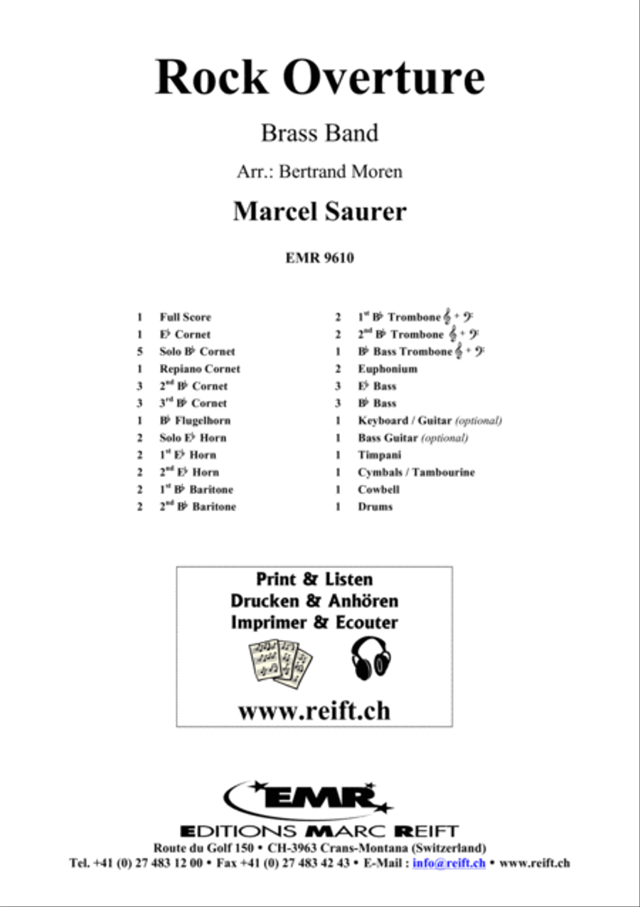 Rock Overture Brass Band scores gallery preview page 2
