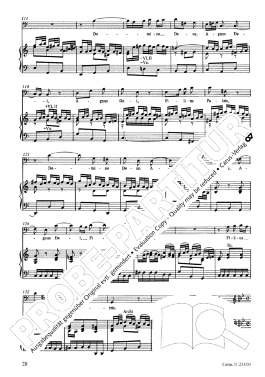 Mass in F major 4-Part scores gallery preview page 32