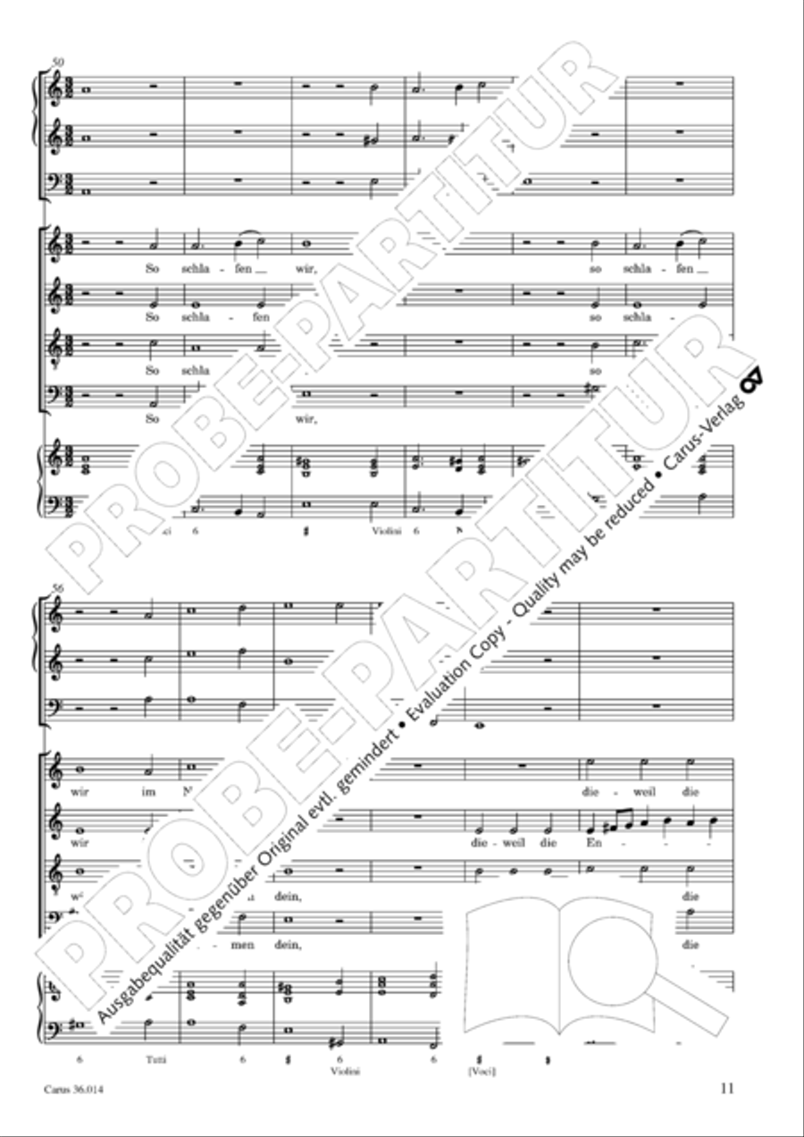 Befiehl dem Engel, dass er komm 4-Part scores gallery preview page 12