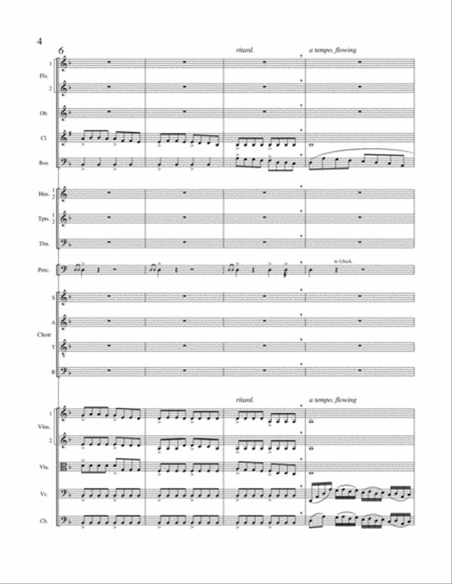 The Tree of Peace (Downloadable SATB Orchestral Score) 4-Part scores gallery preview page 3