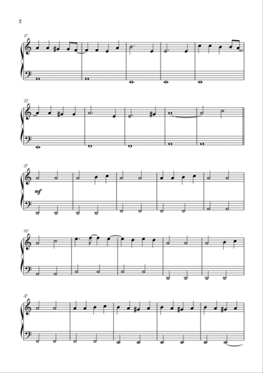 Bloody Mary Easy Piano scores gallery preview page 2