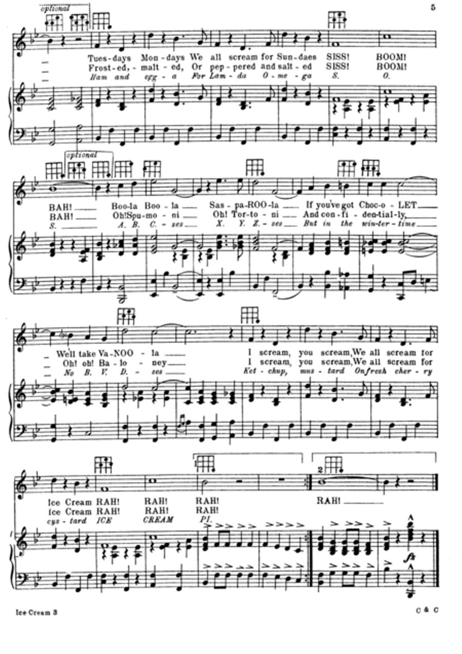 I scream, you scream, we all scream for Ice Cream Voice scores gallery preview page 4