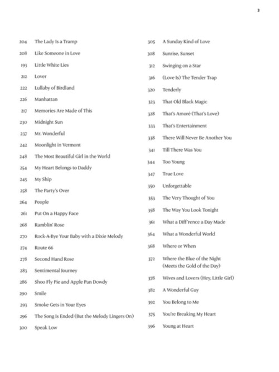 The Great American Songbook – The Singers Piano, Vocal, Guitar scores gallery preview page 3